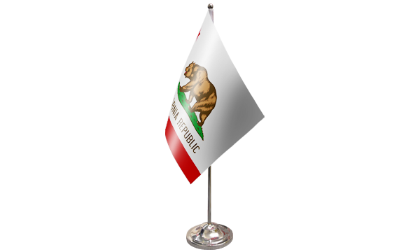 California Satin Table Flag